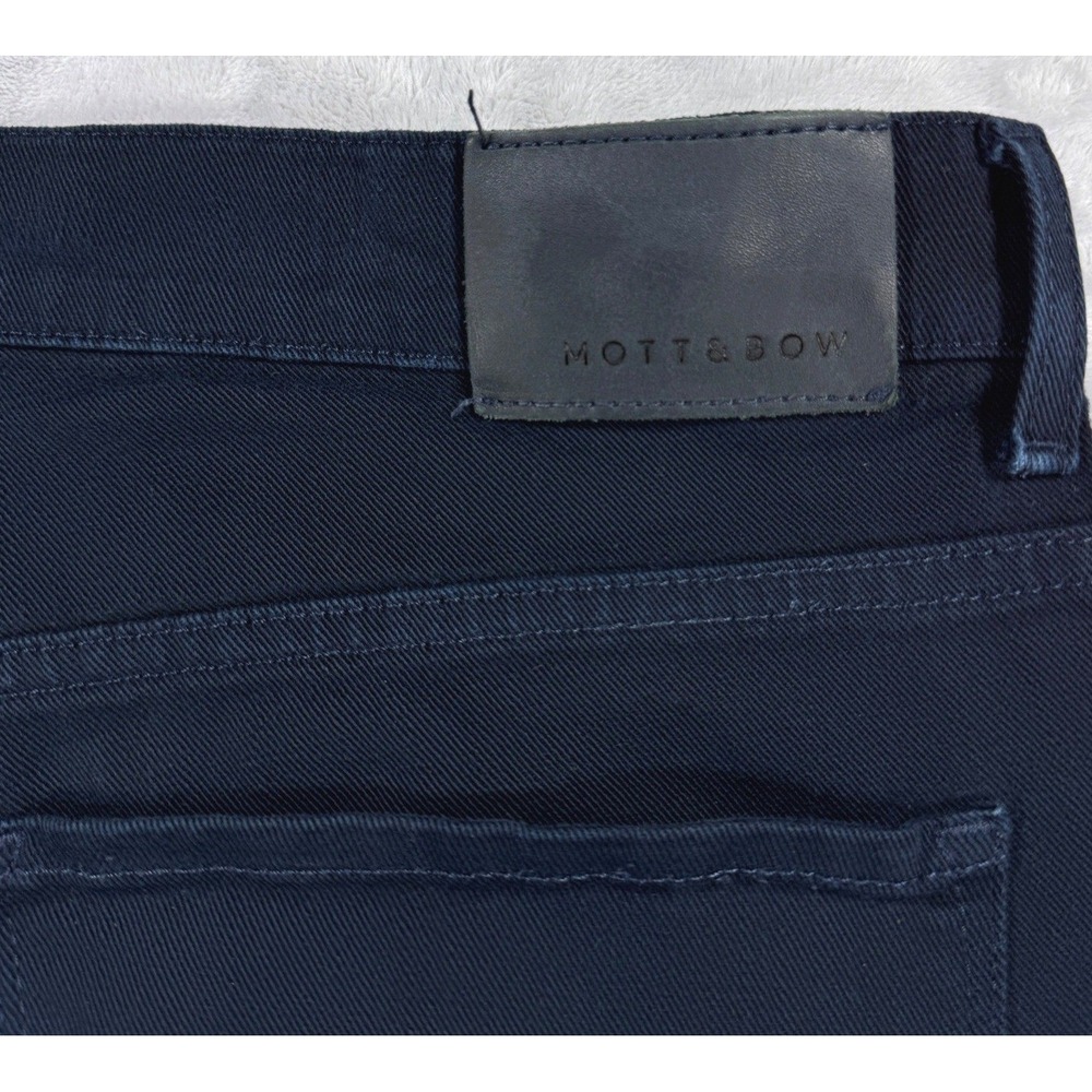 MOTT‎ & BOW Slim Mercer Skinny Navy Jeans Mens 34x32 Stretch Denim Pants - Picture 11 of 11